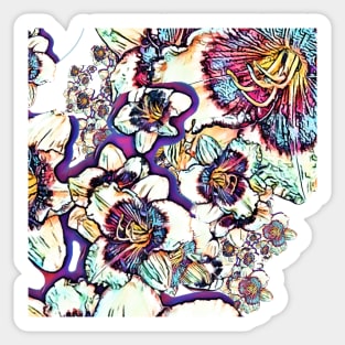 Bright floral pattern Sticker